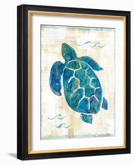 On the Waves IV No Script-Sue Schlabach-Framed Art Print