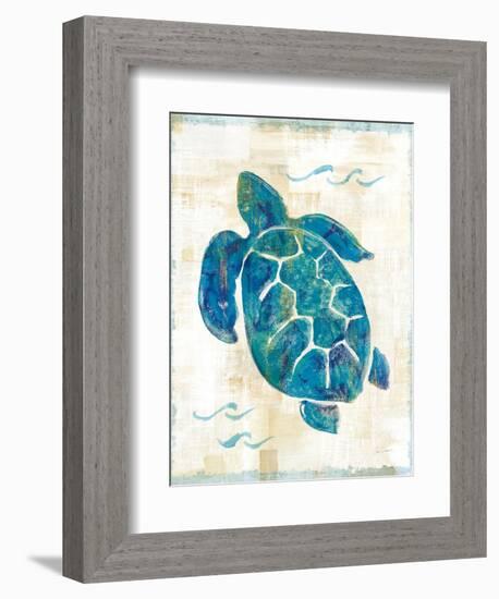 On the Waves IV No Script-Sue Schlabach-Framed Premium Giclee Print