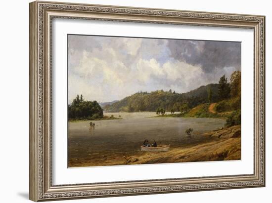 On the Wawayanda Lake, New Jersey, 1873-Jasper Francis Cropsey-Framed Giclee Print