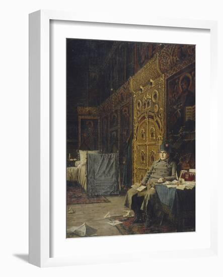 On the Way. Bad News from France, 1899-1900-Vasili Vasilyevich Vereshchagin-Framed Giclee Print