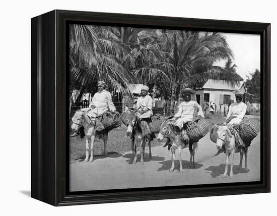 On the Way Home from Market, Jamaica, C1905-Adolphe & Son Duperly-Framed Premier Image Canvas
