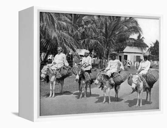 On the Way Home from Market, Jamaica, C1905-Adolphe & Son Duperly-Framed Premier Image Canvas