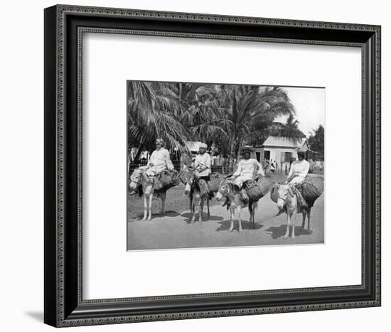 On the Way Home from Market, Jamaica, C1905-Adolphe & Son Duperly-Framed Giclee Print