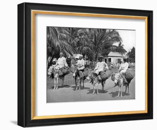 On the Way Home from Market, Jamaica, C1905-Adolphe & Son Duperly-Framed Giclee Print