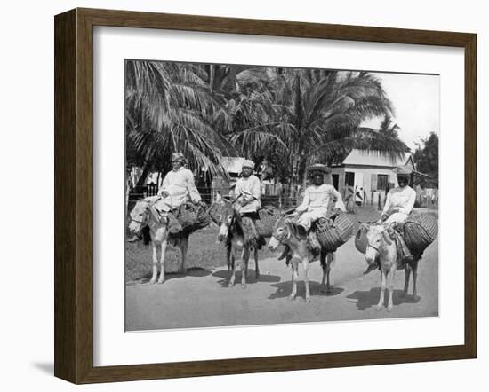 On the Way Home from Market, Jamaica, C1905-Adolphe & Son Duperly-Framed Giclee Print