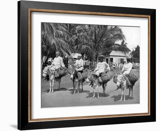 On the Way Home from Market, Jamaica, C1905-Adolphe & Son Duperly-Framed Giclee Print