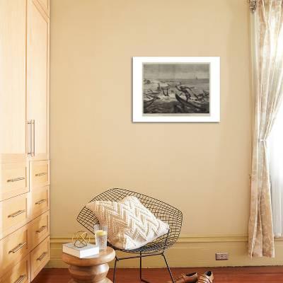 On The Way To India Somali Boys Diving For Money At Aden Giclee Print By Art Com