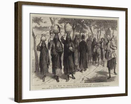 On the Way to India, Water-Carriers at Alexandria-Godefroy Durand-Framed Giclee Print