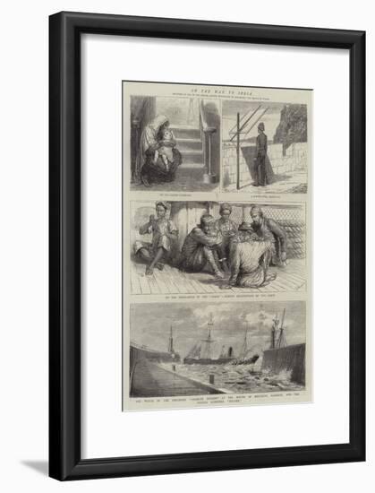 On the Way to India-null-Framed Giclee Print