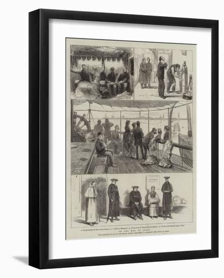 On the Way to India-null-Framed Giclee Print