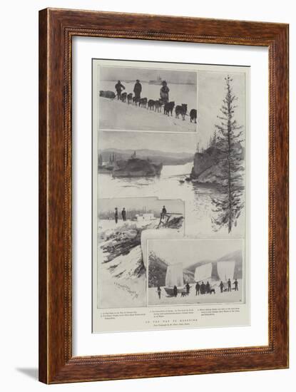 On the Way to Klondike-Henry Charles Seppings Wright-Framed Giclee Print