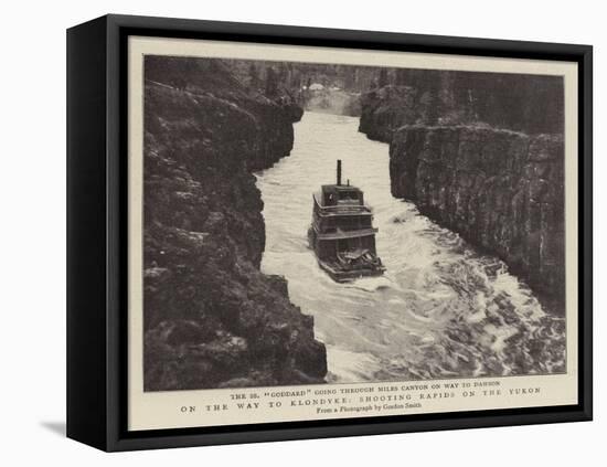 On the Way to Klondyke, Shooting Rapids on the Yukon-null-Framed Premier Image Canvas