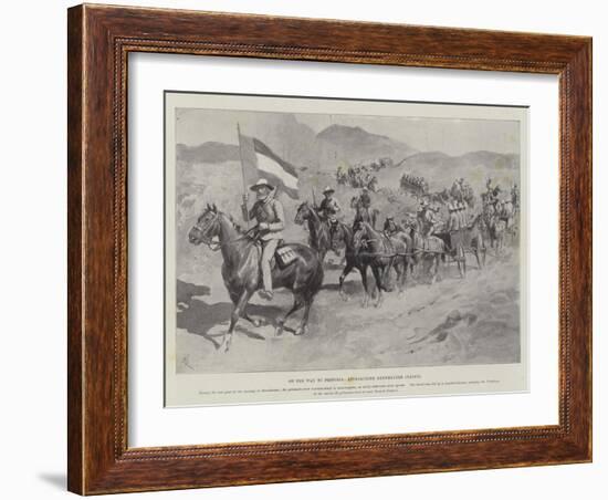 On the Way to Pretoria, Approaching Dannhauser Station-Amedee Forestier-Framed Giclee Print