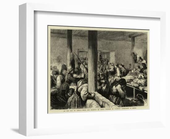 On the Way to Siberia, Wives and Relatives of Exiled Prisoners in Voluntary Imprisonment at Moscow-Godefroy Durand-Framed Giclee Print