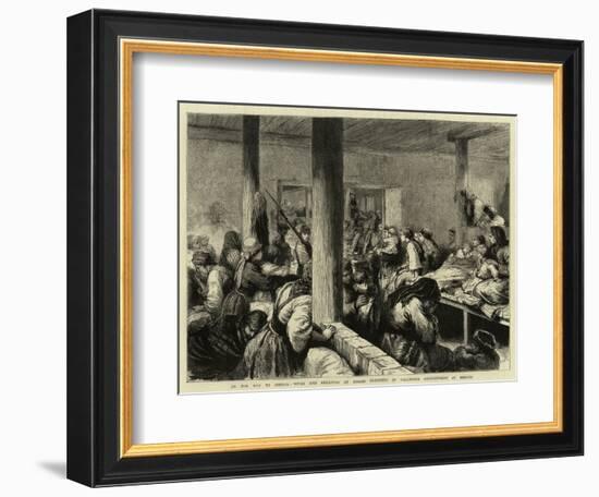 On the Way to Siberia, Wives and Relatives of Exiled Prisoners in Voluntary Imprisonment at Moscow-Godefroy Durand-Framed Giclee Print