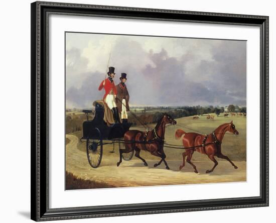 On the Way to the Meet-David Dalby-Framed Giclee Print