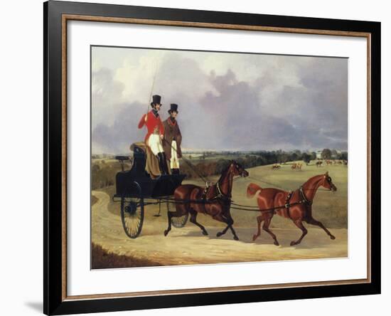 On the Way to the Meet-David Dalby-Framed Giclee Print