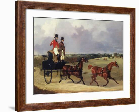 On the Way to the Meet-David Dalby-Framed Giclee Print