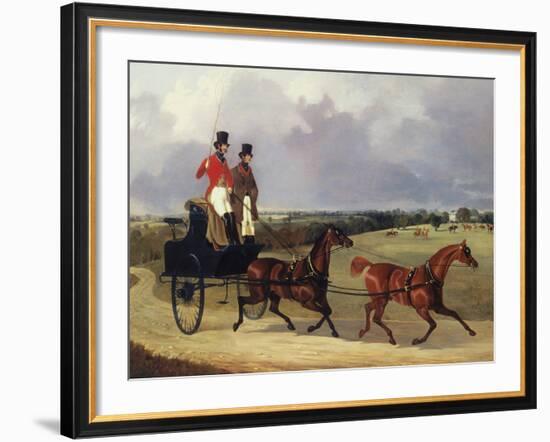 On the Way to the Meet-David Dalby-Framed Giclee Print