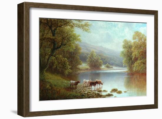 On the Wharfe, Bolton Woods-William Mellor-Framed Giclee Print