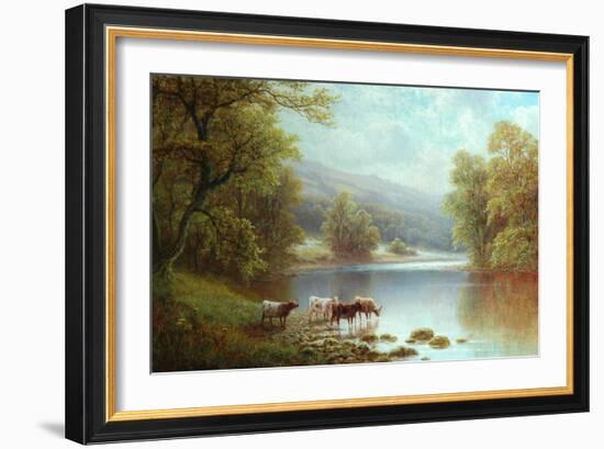 On the Wharfe, Bolton Woods-William Mellor-Framed Giclee Print