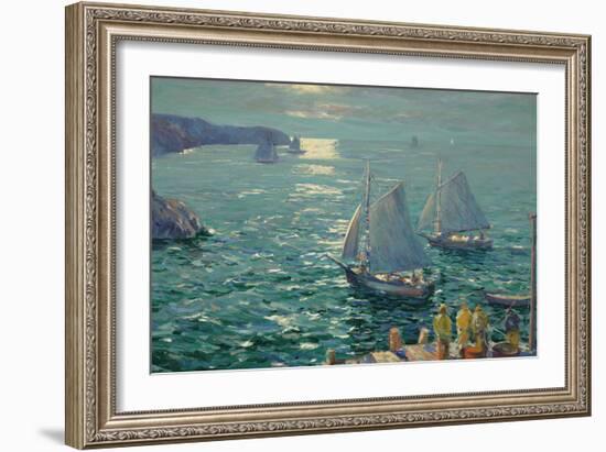 On the Wings of the Morning-Jonas Lie-Framed Giclee Print