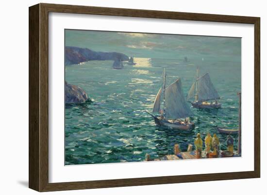 On the Wings of the Morning-Jonas Lie-Framed Giclee Print