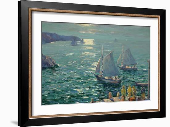 On the Wings of the Morning-Jonas Lie-Framed Giclee Print