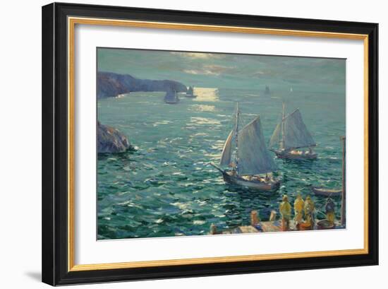 On the Wings of the Morning-Jonas Lie-Framed Giclee Print