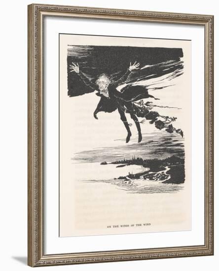 'On the Wings of the Wind', 1915-Arthur Rackham-Framed Giclee Print