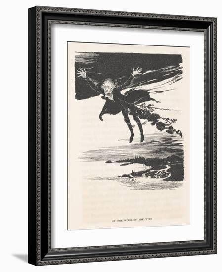 'On the Wings of the Wind', 1915-Arthur Rackham-Framed Giclee Print
