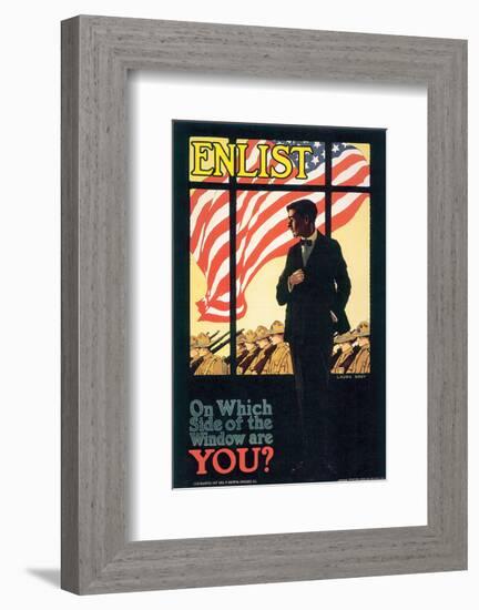 On Which Side Of The Window Are You?-Laura Brey-Framed Art Print