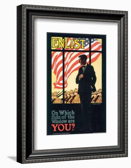 On Which Side Of The Window Are You?-Laura Brey-Framed Art Print