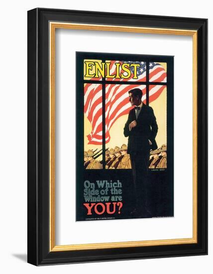 On Which Side Of The Window Are You?-Laura Brey-Framed Art Print