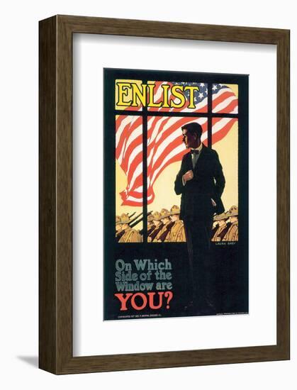 On Which Side Of The Window Are You?-Laura Brey-Framed Art Print