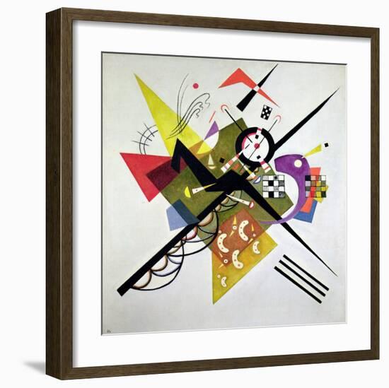 On White II-Wassily Kandinsky-Framed Giclee Print