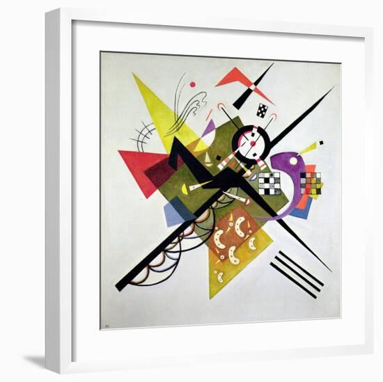 On White II-Wassily Kandinsky-Framed Giclee Print