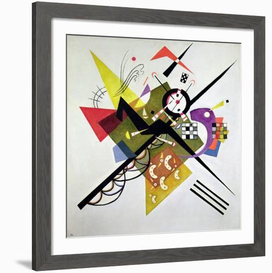 On White II-Wassily Kandinsky-Framed Giclee Print