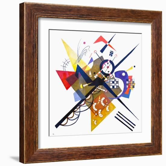 On White II-Wassily Kandinsky-Framed Art Print