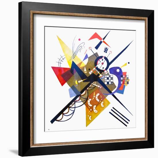 On White II-Wassily Kandinsky-Framed Art Print