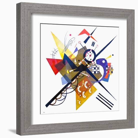 On White II-Wassily Kandinsky-Framed Art Print