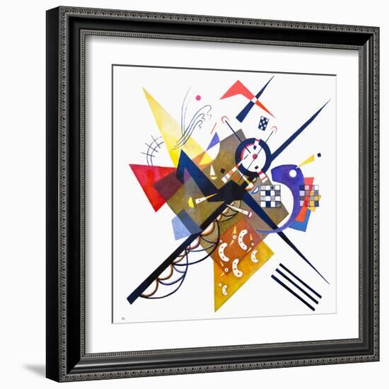 On White II-Wassily Kandinsky-Framed Art Print