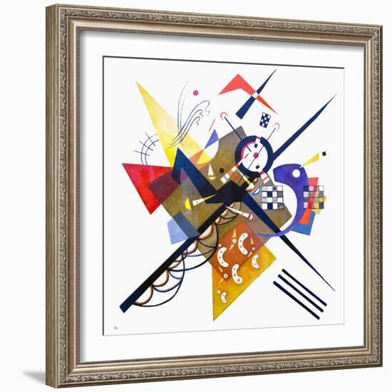 On White II-Wassily Kandinsky-Framed Art Print