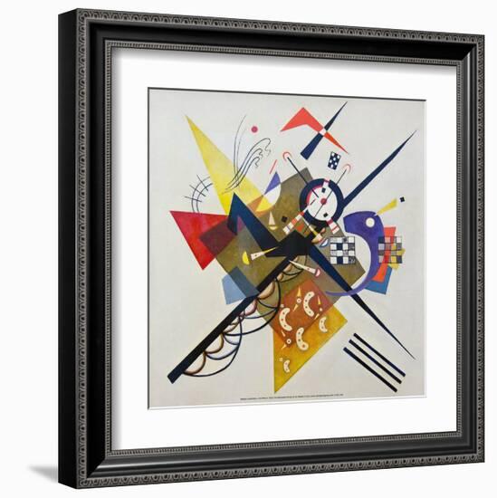 On White ll, 1923-Wassily Kandinsky-Framed Art Print