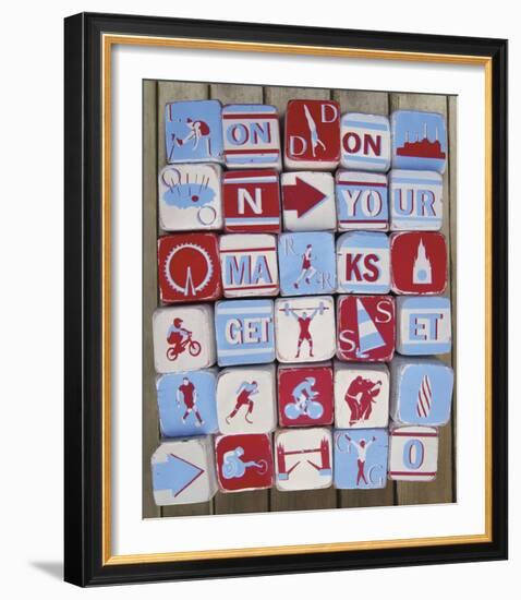 On Your Marks-null-Framed Giclee Print