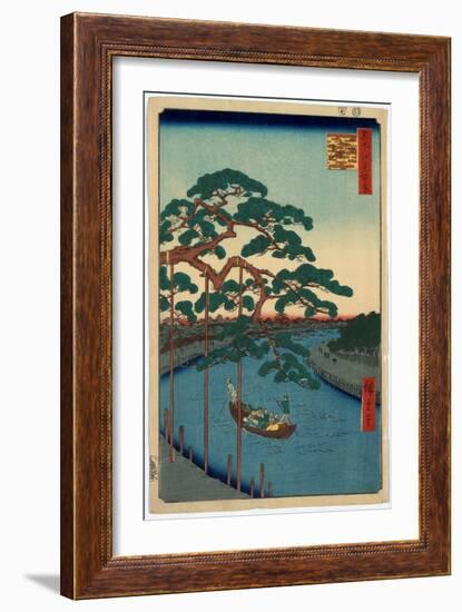 Onagigawa Gohonmatsu-Utagawa Hiroshige-Framed Giclee Print