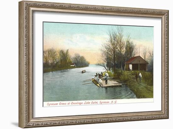 Onandaga Lake Outlet, Syracuse-null-Framed Art Print