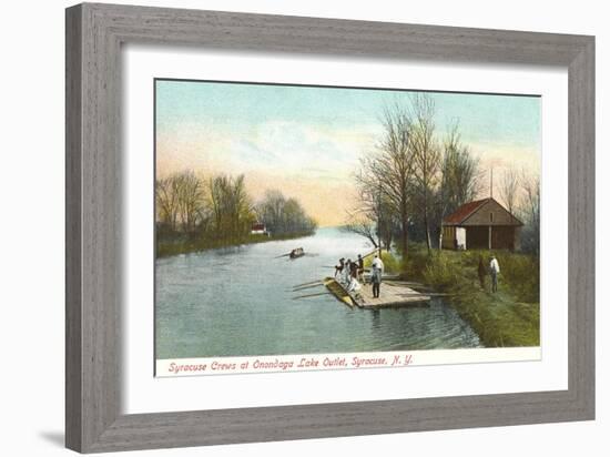 Onandaga Lake Outlet, Syracuse-null-Framed Art Print