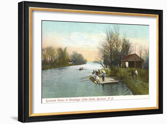 Onandaga Lake Outlet, Syracuse-null-Framed Art Print