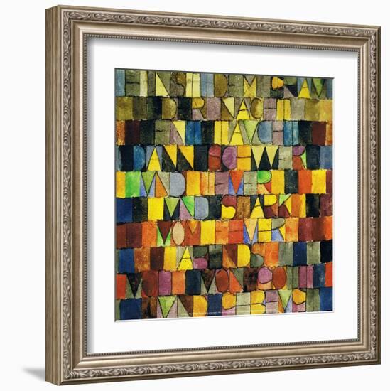 Once Emerged from the Gray of the Night, 1918-Paul Klee-Framed Art Print